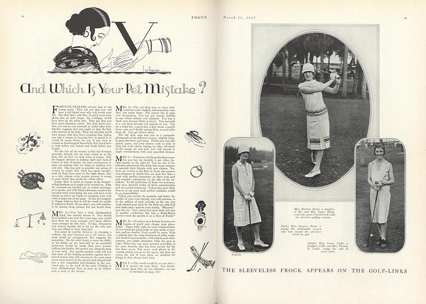 And Which Is Your Pet Mistake?