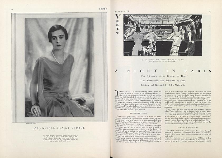 A Night in Paris | Vogue | June 1, 1927