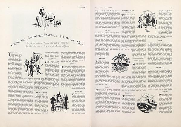 Northward, Southward, Eastward, Westward, Ho!