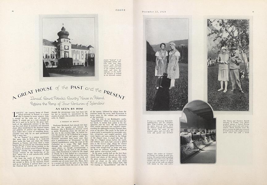 A Great House of the Past and Present