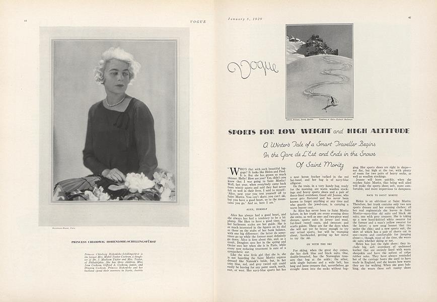 Sports for Low Weight and High Altitude