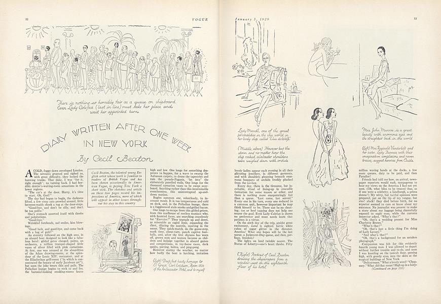 Diary Written After One Week in New York