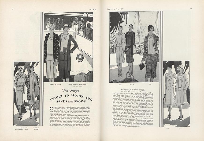 The Shops Resort to Modes for Sands and Snows