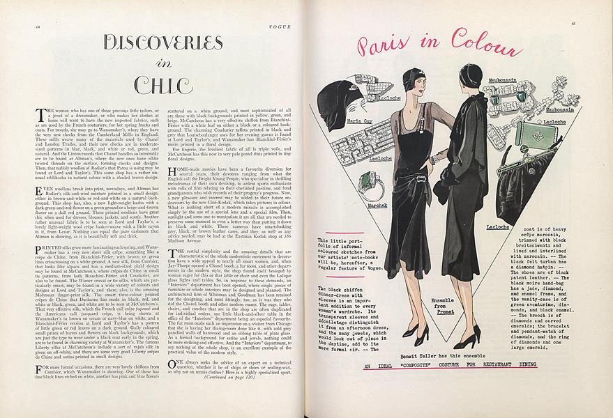 Discoveries in Chic
