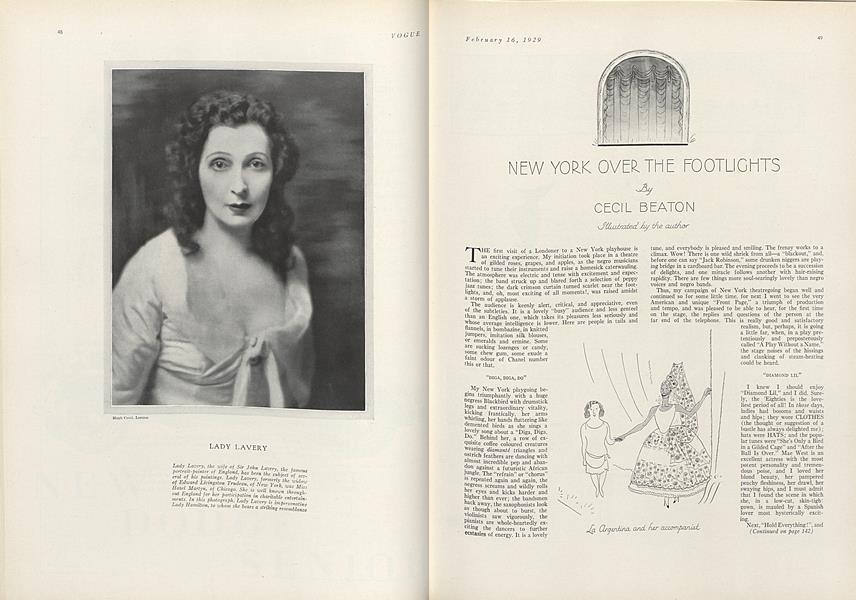 New York Over the Footlights