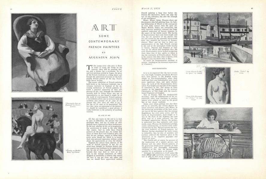 Some Contemporary French Painters