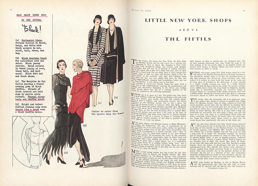 Little New York Shops Above the Fifties