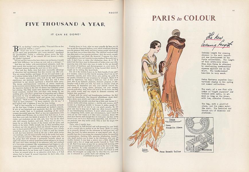 Five Thousand a Year—It Can be Done!