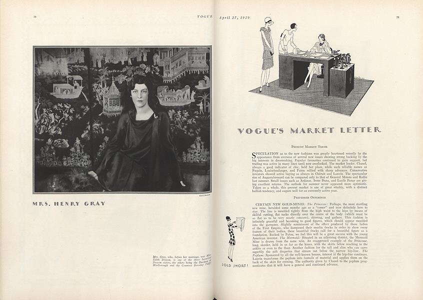 Vogue's Market Letter