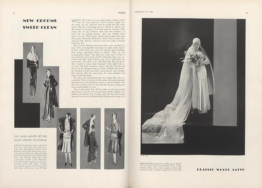 New Grooms Sweep Clean