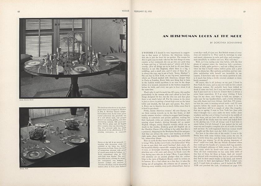 An Irishwoman Looks at the Mode