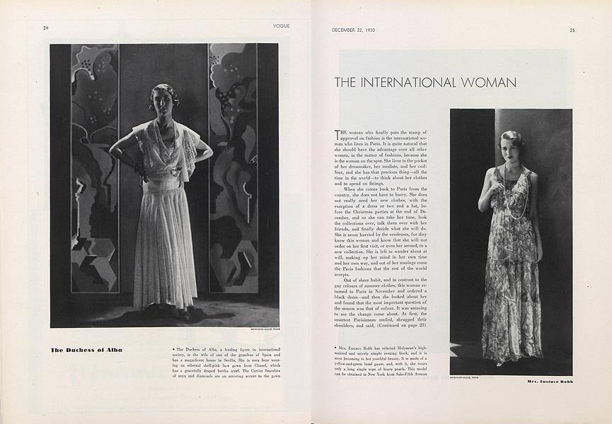 The International Woman Vogue December 22 1930