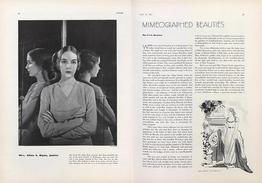 Mimeographed Beauties