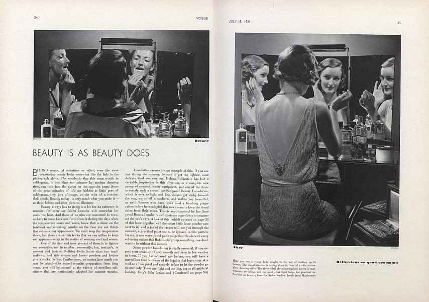 Beauty Is as Beauty Does