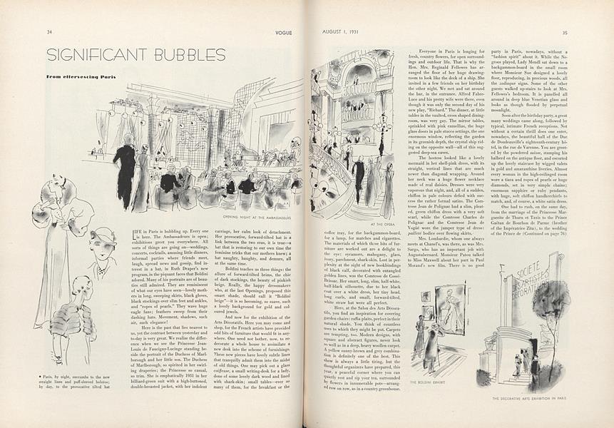 Significant Bubbles from Effervescing Paris