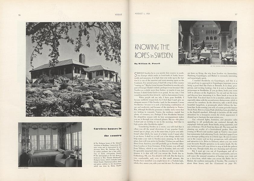 Knowing the Ropes in Sweden