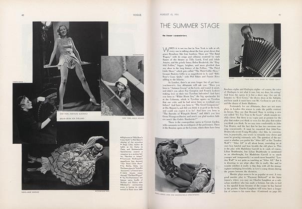 The Summer Stage in Four Countries