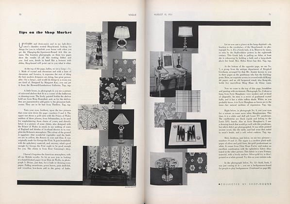 Tips on the Shop Market Collected by Shop-Hound