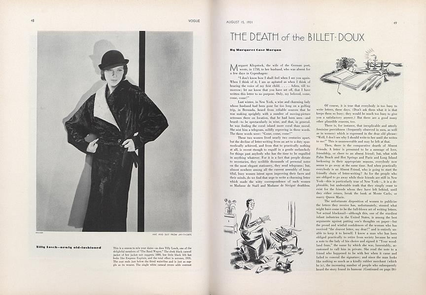 The Death of the Billet-Doux