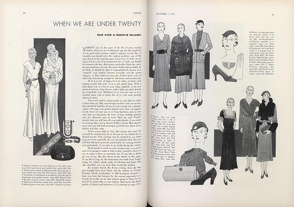 When We Are Under Twenty and with a Limited Income