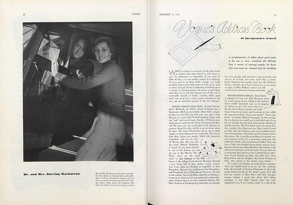 Vogue's Address Book of Inexpensive Travel