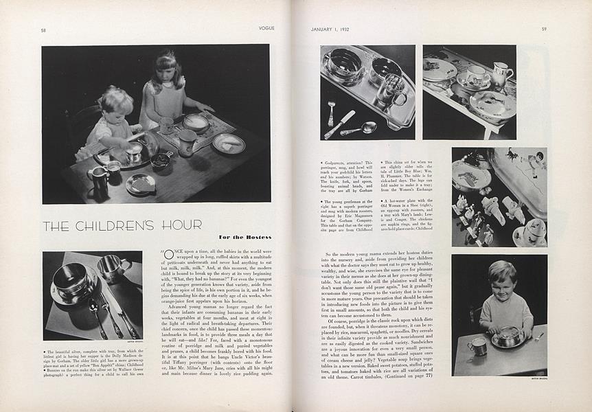 The Children's Hour: For the Hostess