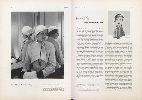 Hats Take An Optimistic Turn/Hats List to Starboard