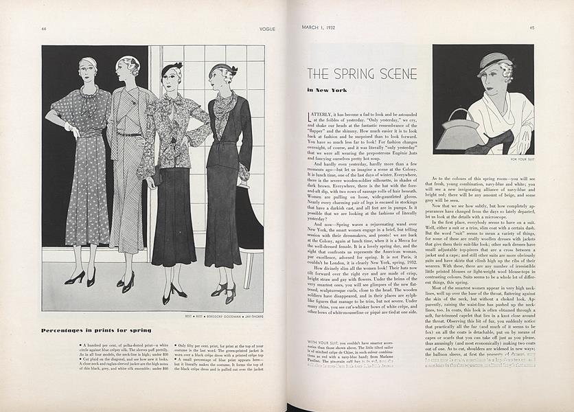 The Spring Scene in New York