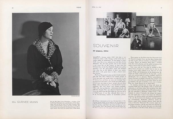 Souvenir of Winter, 1932