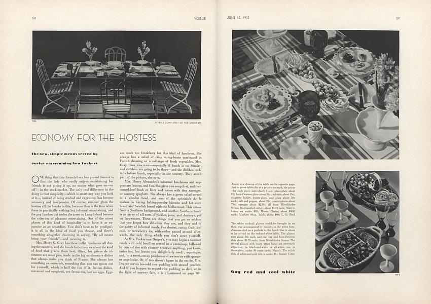 Economy For the Hostess