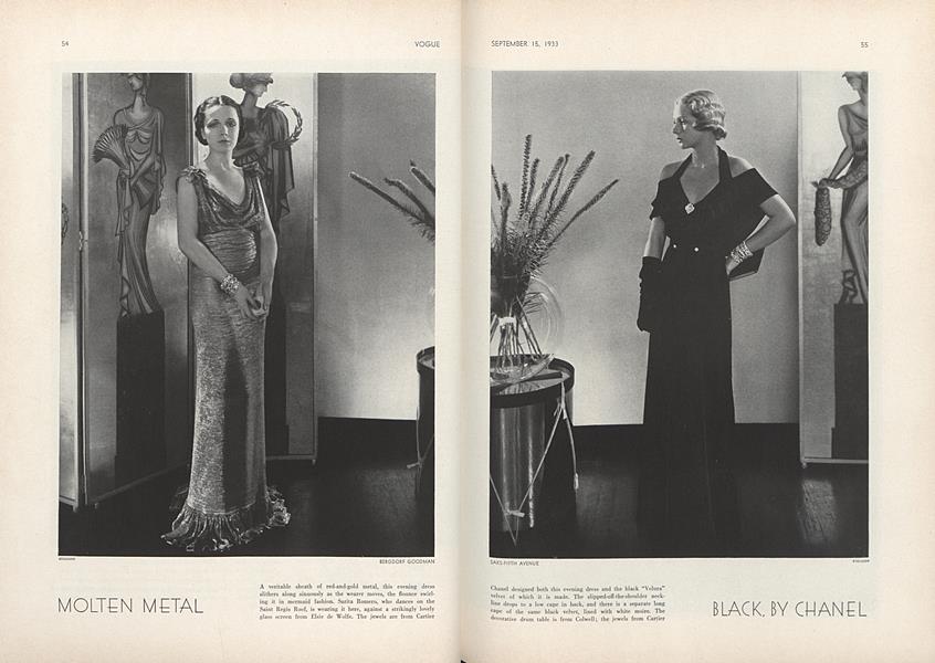 Black by Chanel Vogue SEPTEMBER 15 1933