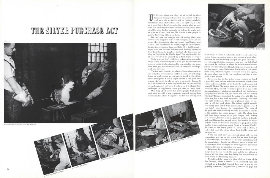 The Silver Purchase Act