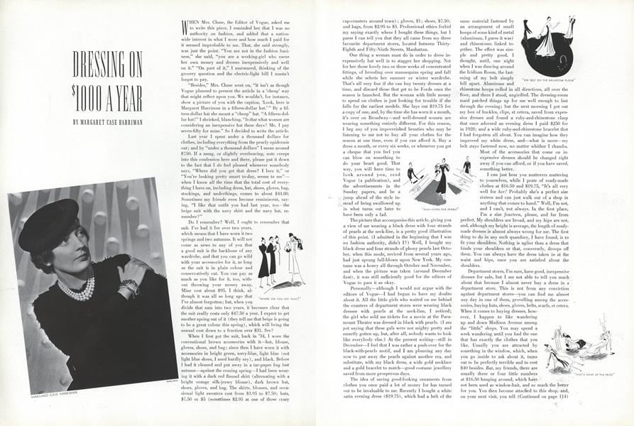 Dressing on $1000 a Year