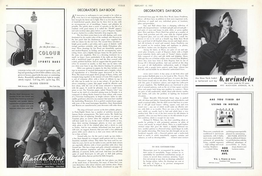 Decorator's Day-Book