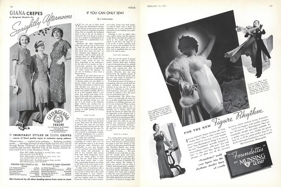 If You Can Only Sew!