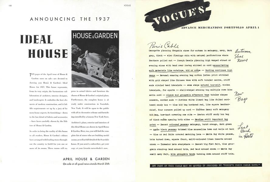 VOGUE'S ADVANCE MERCHANDISE PORTFOLIO APRIL 1