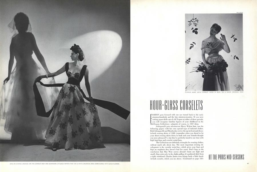 Hour-glass Corselets at the Paris Mid-Seasons/Merry Widow Revival