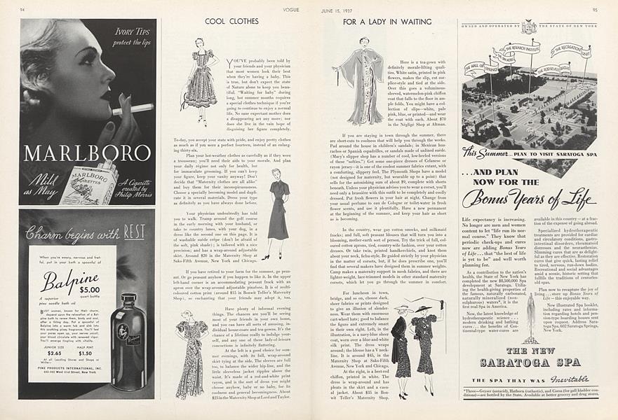 Cool Clothes for a Lady in Waiting