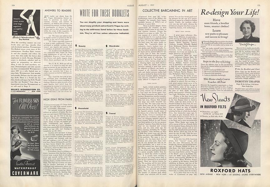 WRITE FOR THESE BOOKLETS