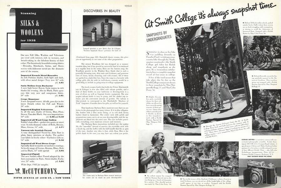 At Smith College it's always snapshot time SNAPSHOTS BY UNDERGRADUATES