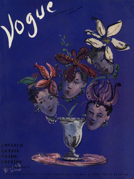 VOGUE FASHION MAGAZINE　MARCH 1, 1938 PRINT: March 1 1938