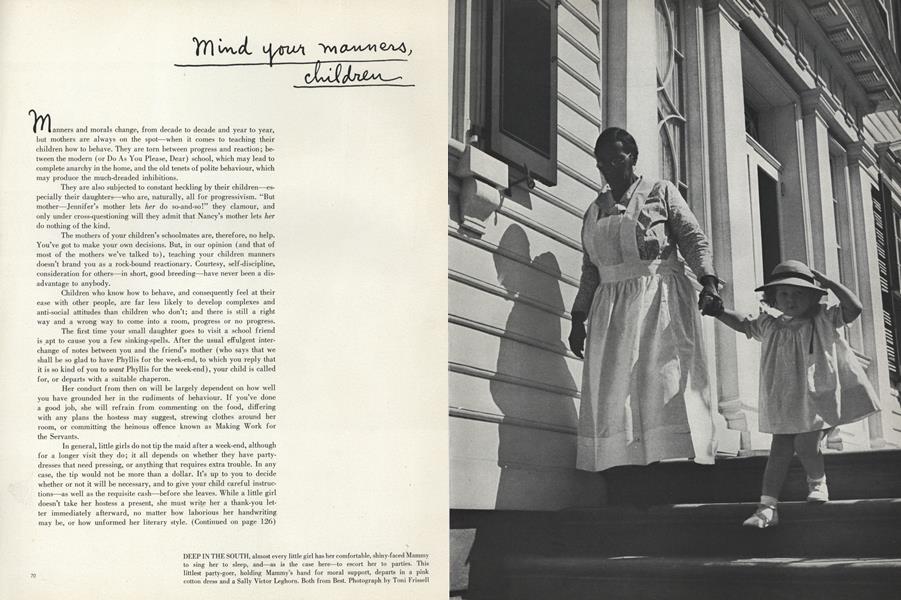 Mind your Manners, Children