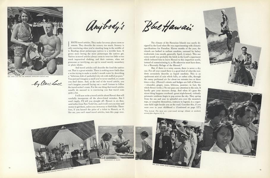 Anybody's Blue Hawaii