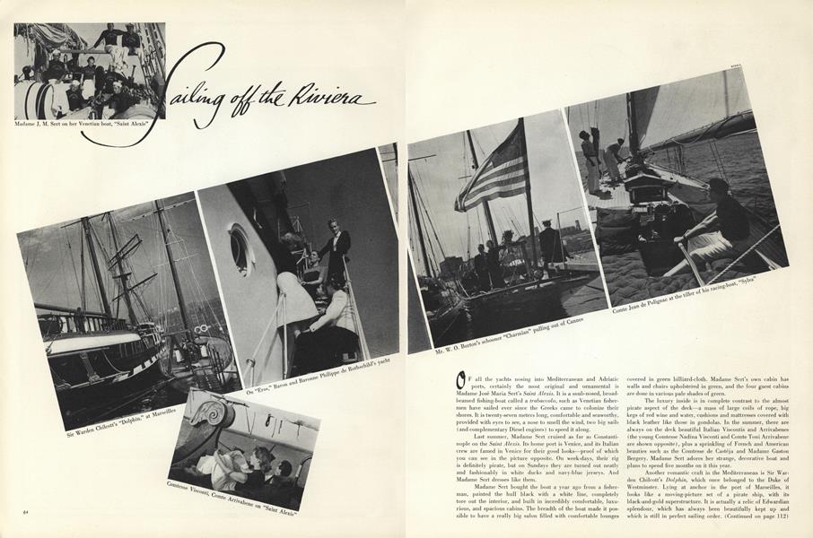 Sailing off the Riviera