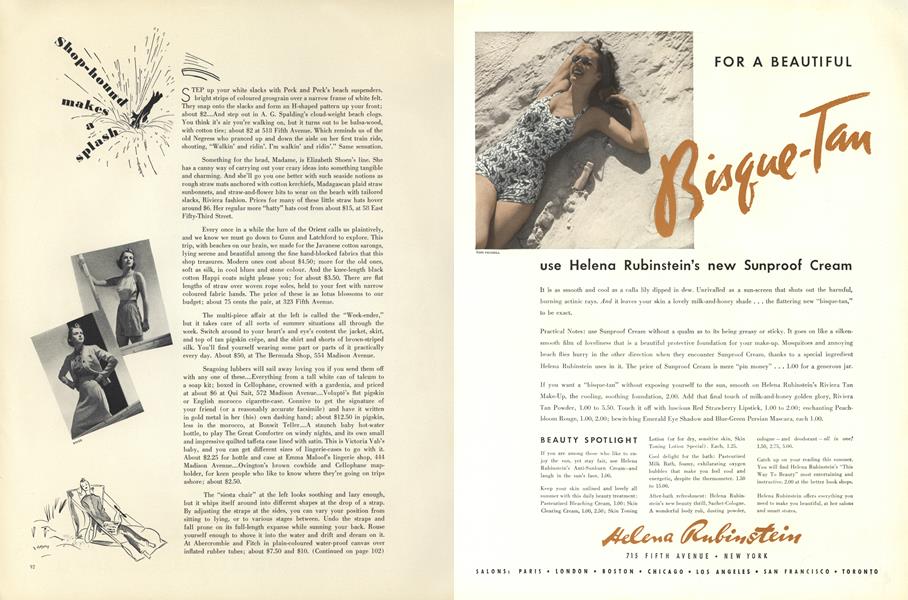 Shop-hound Makes a Splash