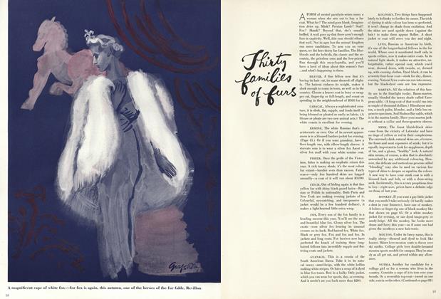 Thirty Families of Furs