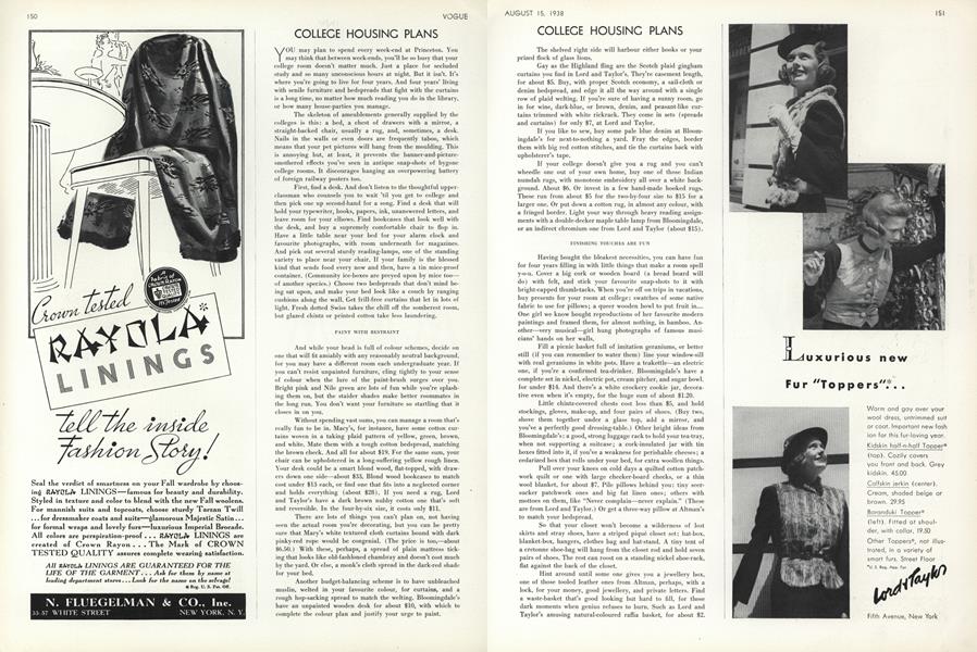 College Housing Plans