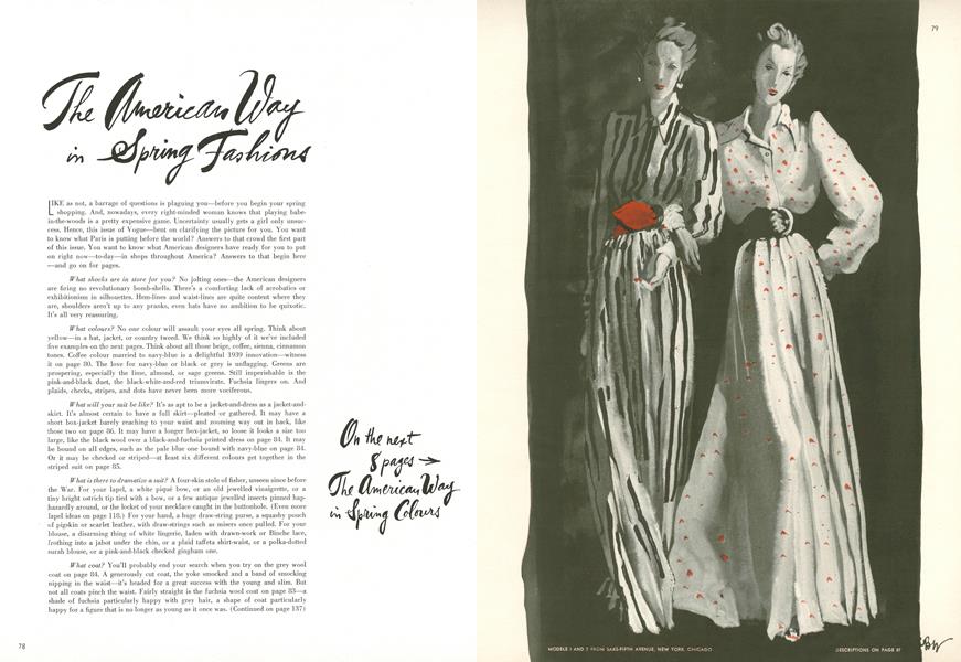 The American Way in Spring Fashions