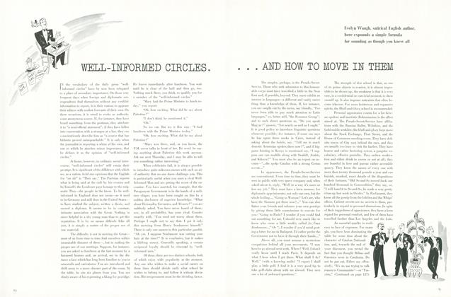 Well-Informed Circles...And How to Move In Them