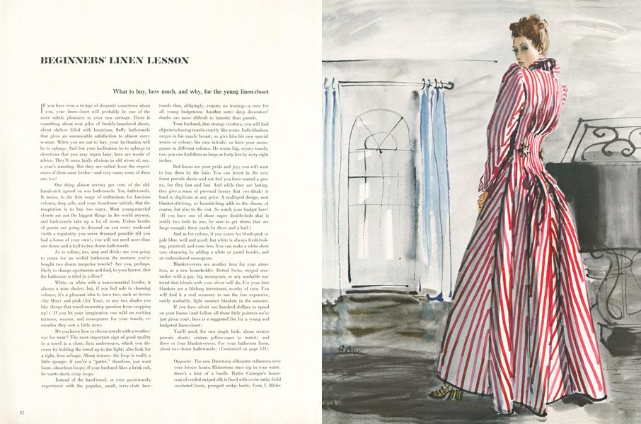 Beginners' Linen Lesson